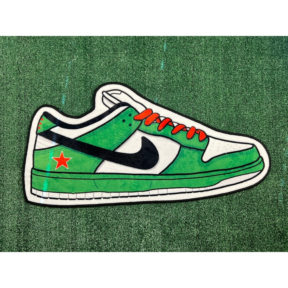 Nike SB Dunk Low Heineken Rug Non Slip Back